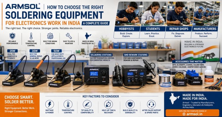 How to Choose the Right Soldering Equipment for Electronics Work in India — A Complete Guide