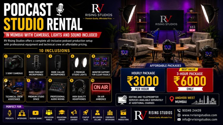 Mumbai’s Budget Podcast Studio with Complete Sony Camera Setup
